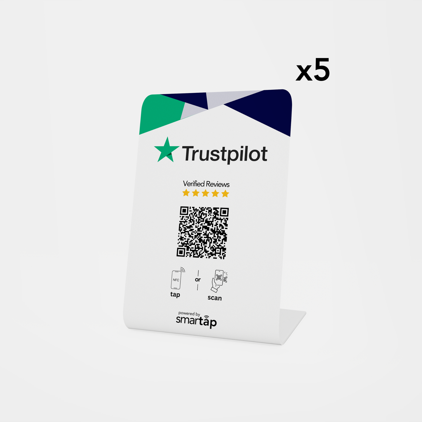 Stand blanco de Trustpilot