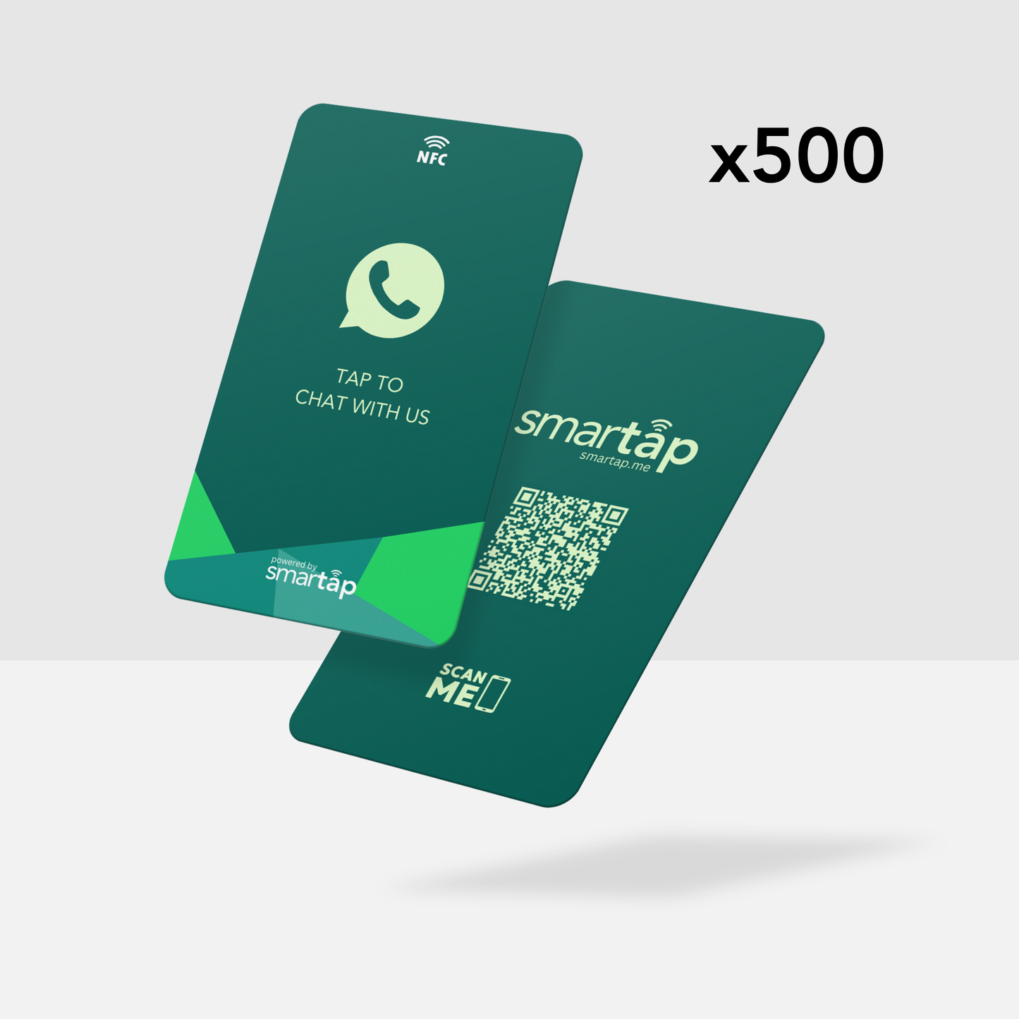 Tarjeta verde de WhatsApp