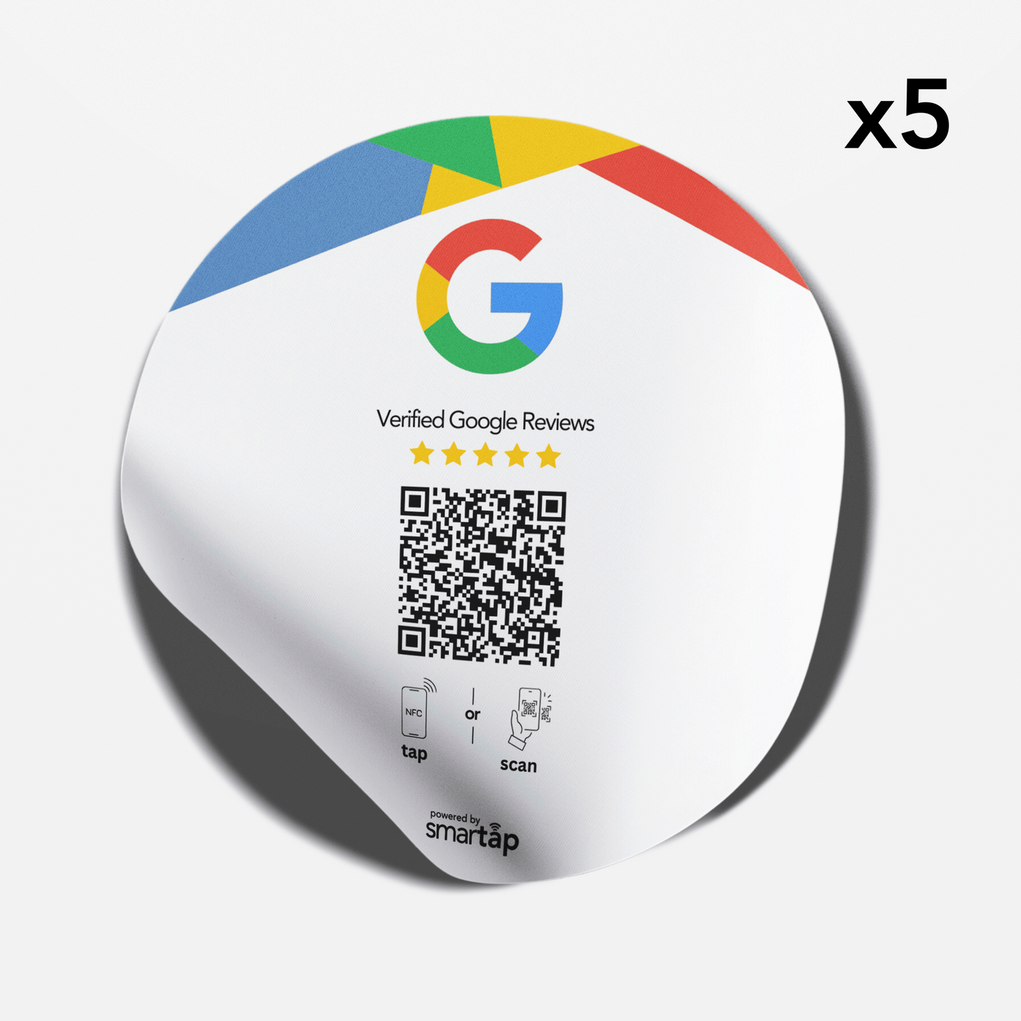 Sticker blanco de Google