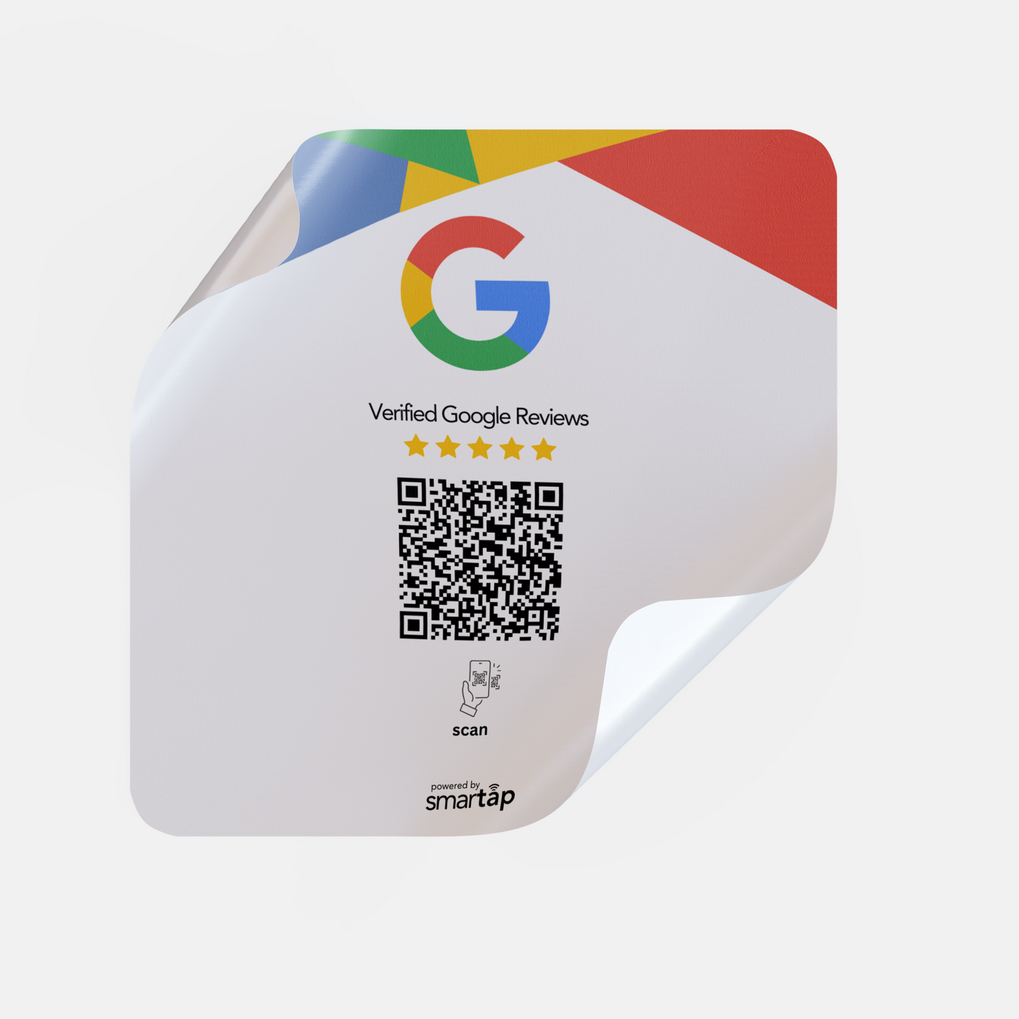 Sticker blanco de Google