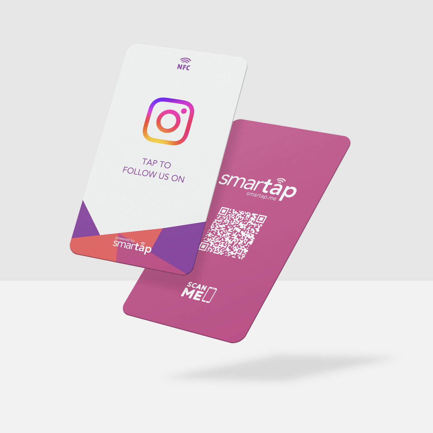 Tarjeta blanca de Instagram