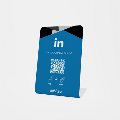 LinkedIn Blue Stand