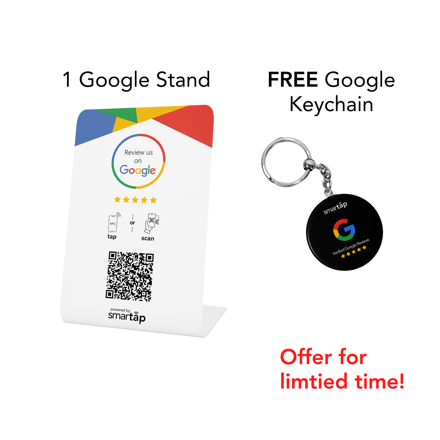 Google Stand + FREE Keychain