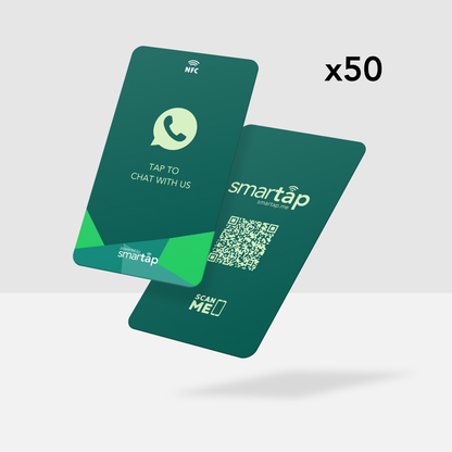 Tarjeta verde de WhatsApp