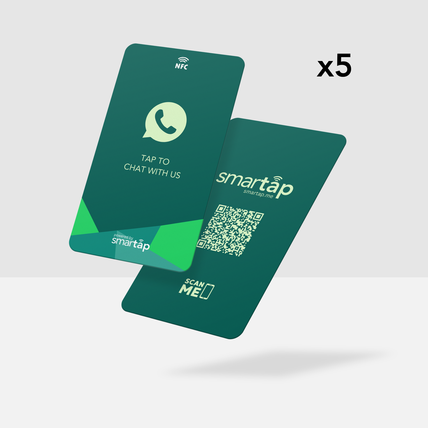 Tarjeta verde de WhatsApp