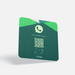 Placa verde de WhatsApp