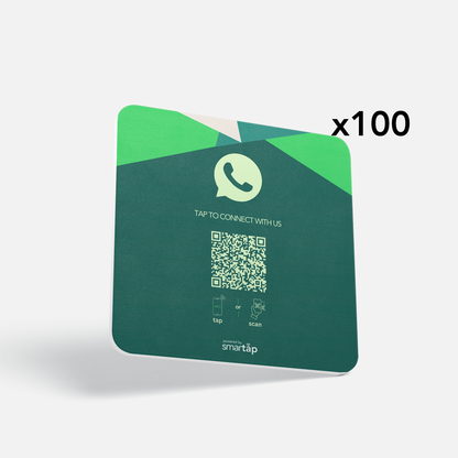 Placa verde de WhatsApp