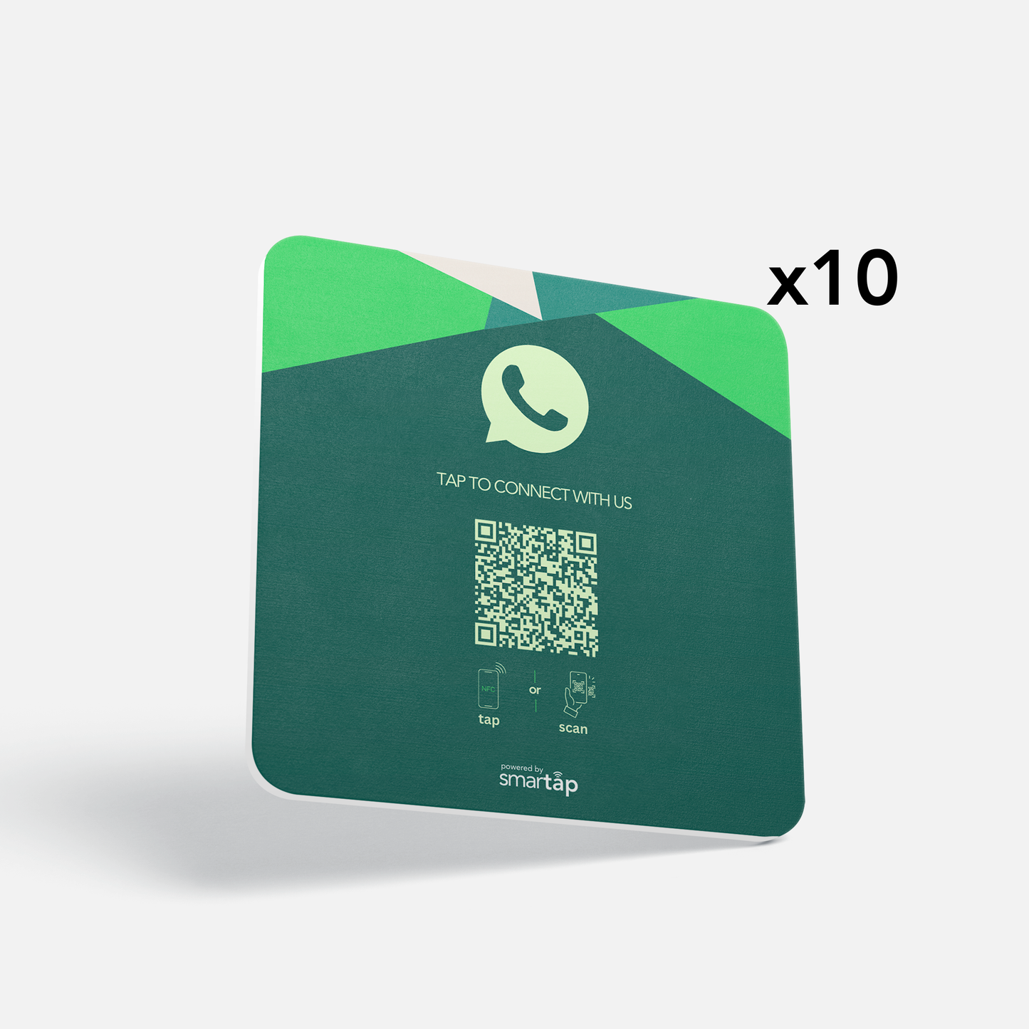 Placa verde de WhatsApp